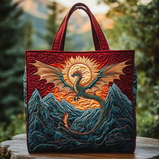 Sunfire Dragon WN3009052CL Quilted Tote Bag
