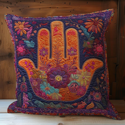 Flower Hamsa Hand WY1102081CL Quilt Pillow Case