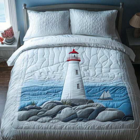 Peaceful Lighthouse Cove WN2503114CL Duvet Cover Set