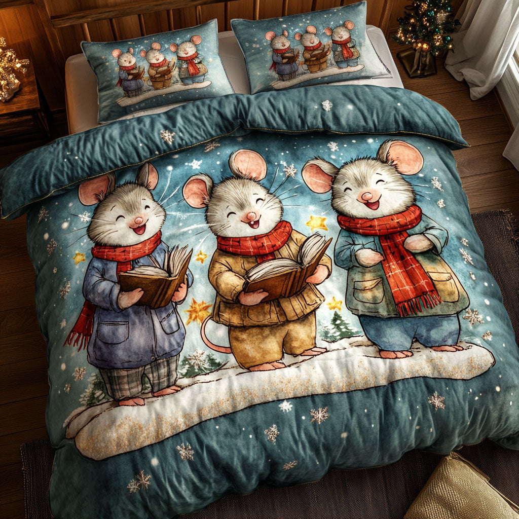 Holiday Song Mouse WN1311054CL Duvet Cover Set