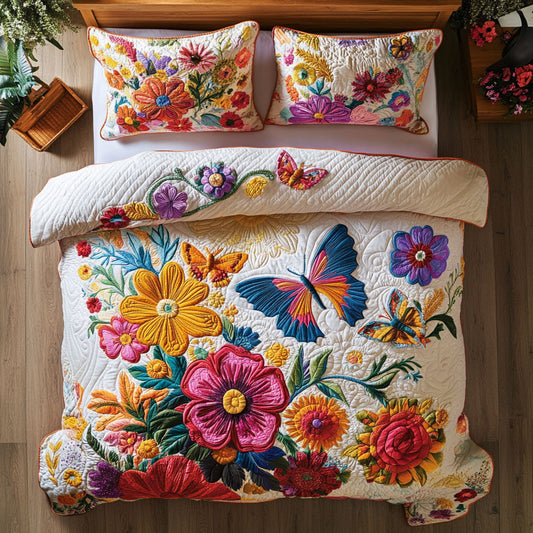 Butterflies Flying CQ2605034CL Duvet Cover Set