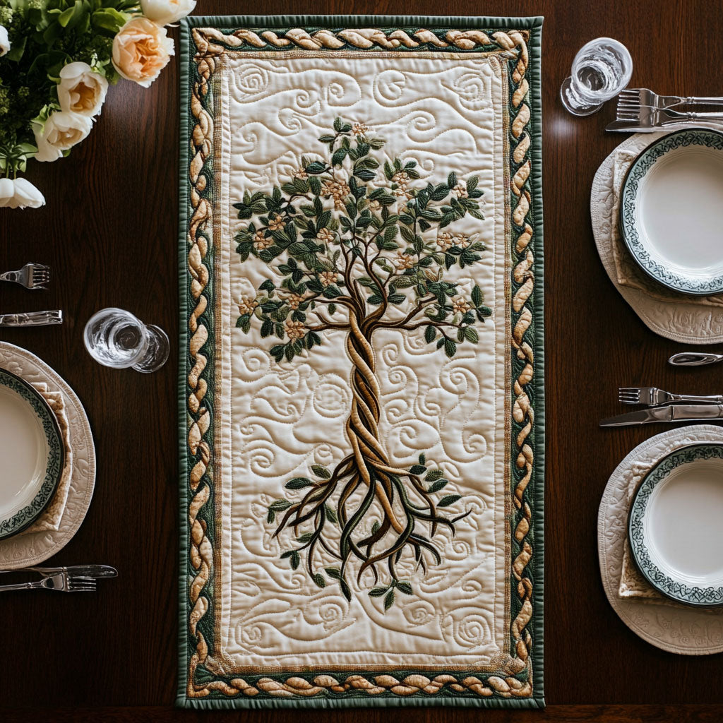 Blooming Tree CP2605022CL Quilted Table Runner