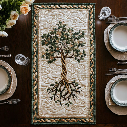 Blooming Tree CP2605022CL Quilted Table Runner