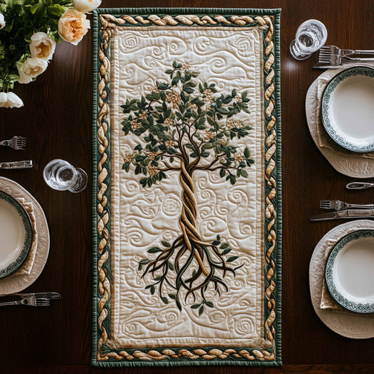 Blooming Tree CP2605022CL Quilted Table Runner