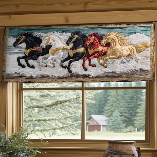 Ocean Gallop WY0805003CL Quilted Valance