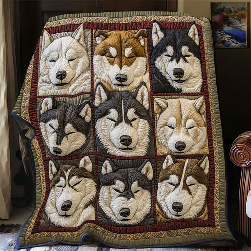 Cozy Huskies CP2810090CL Quilt