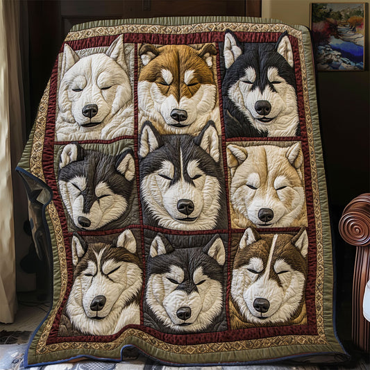 Cozy Huskies CP2810090CL Quilt