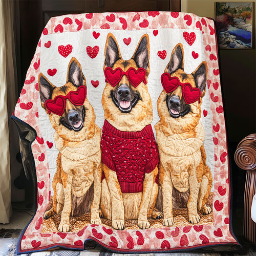 German Shepherd Valentine WX0901032CL Quilt