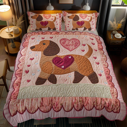 Valentine Dachshund WN3112074CL Duvet Cover Set