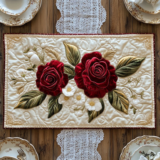Beauty Rose CP2105029CL Quilted Table Runner