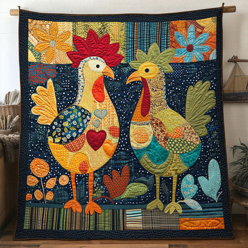 Boho Bloom Chicken WN1411002CL Quilt