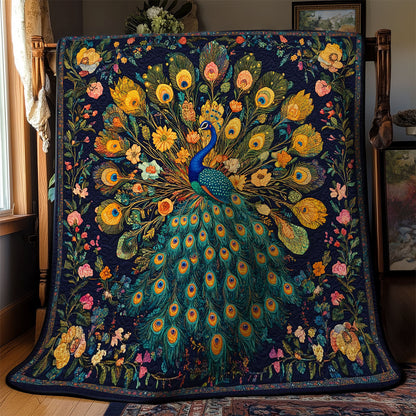 Beautiful Feather Of Peacock WY0602126CL Quilt
