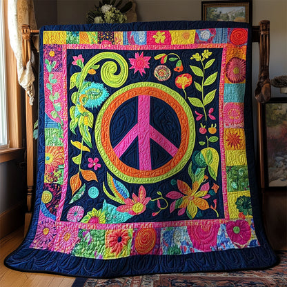 Flower Peace Vibes WN1001035CL Quilt