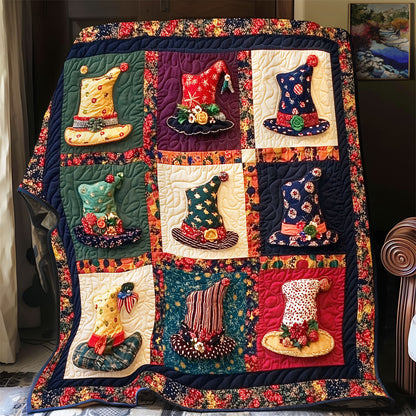 Whimsical Hats Parade WY1407075CL Quilt