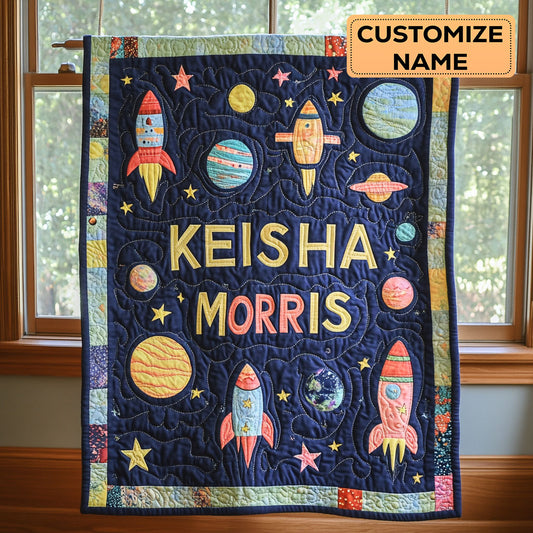 Planet Cuddles CP2207019CL Personalized Baby Quilt