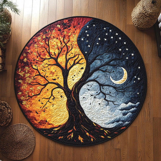 Day And Night WY1208054CL Quilted Round Mat