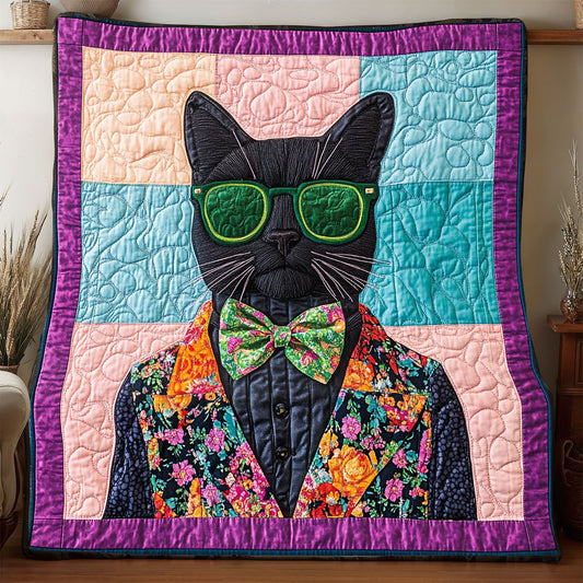 Hipster Cat WP1504029CL Quilt