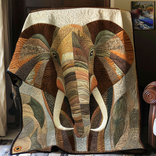 Majestic Elephant Mosaic WJ1912025CL Quilt