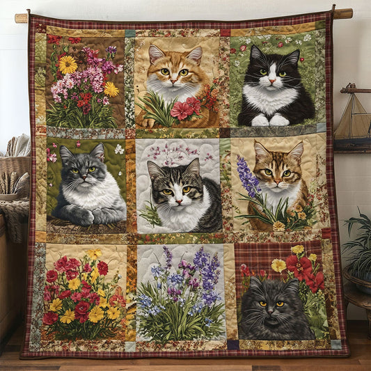 Tranquil Garden Cat WN0611107CL Quilt