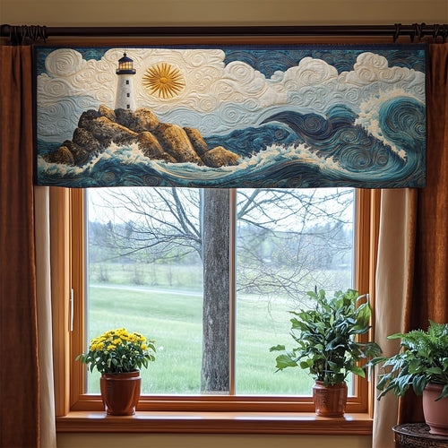 Lighthouse Sea WX0905030CL Quilted Valance