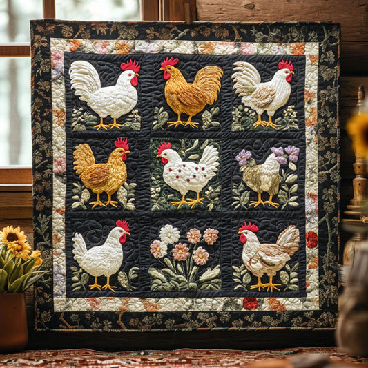 Cottage Chicken WN2108020CL Quilt