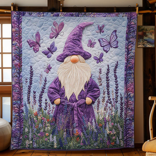 Purple Meadow Gnome WN3012017CL Quilt