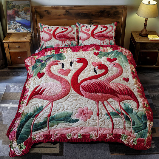 Valentine Flamingo WY0512070CL Duvet Cover Set