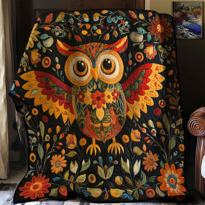 Flower Owl WJ1403011CL Quilt