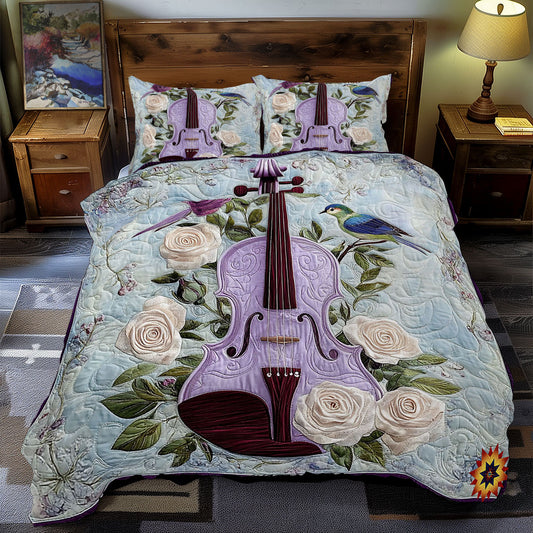 Purple Violin WY0312092CL Duvet Cover Set