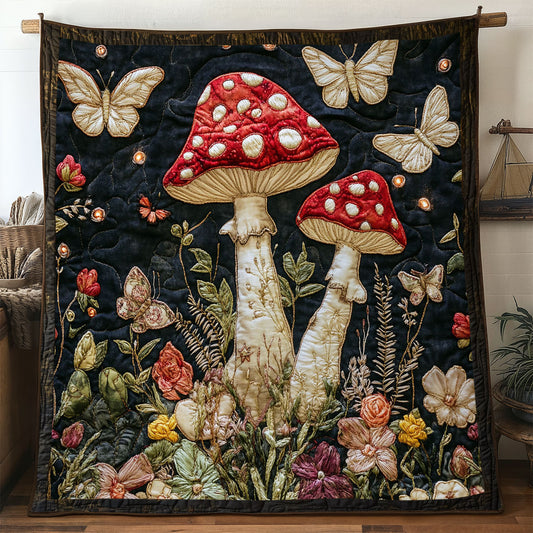 Midnight Mushroom Wish WN2605042CL Quilt
