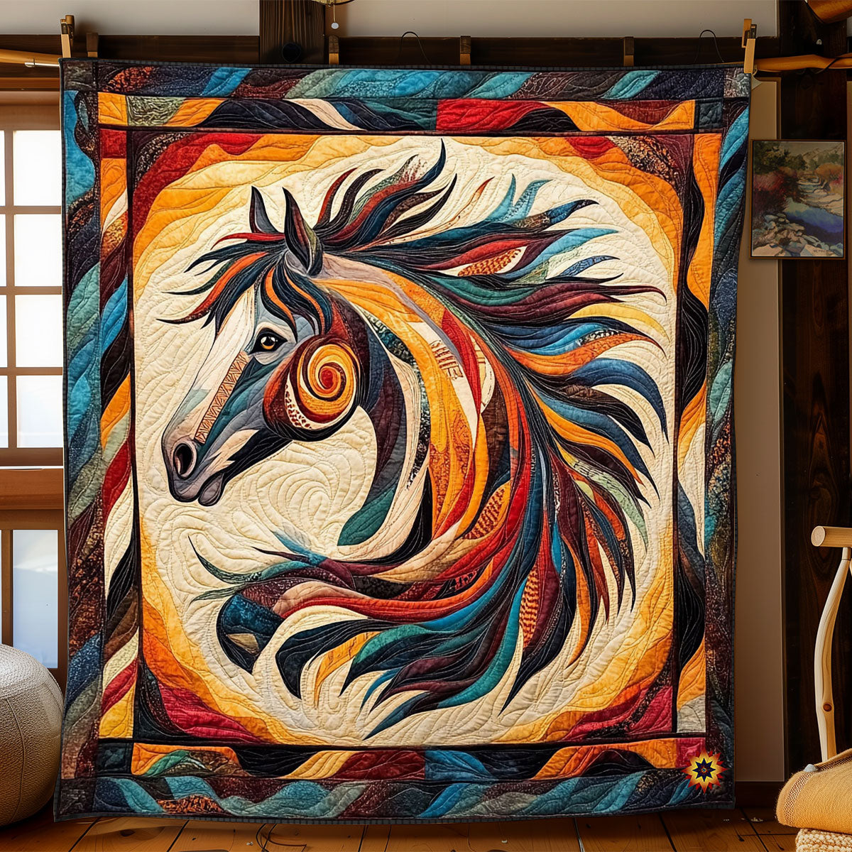 Horse Native American WJ2312020CL Quilt