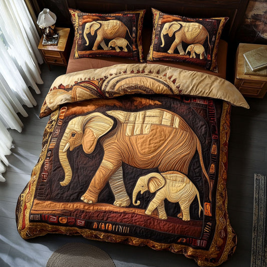 Sacred Elephant Love WN0910054CL Duvet Cover Set