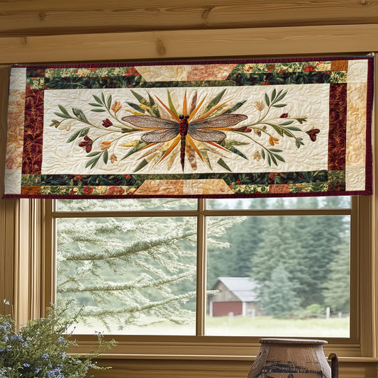Colorful Ray Dragonfly WY2904074CL Quilted Valance