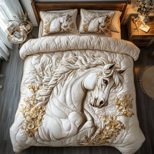 Majestic White Horse WY2402023CL Duvet Cover Set