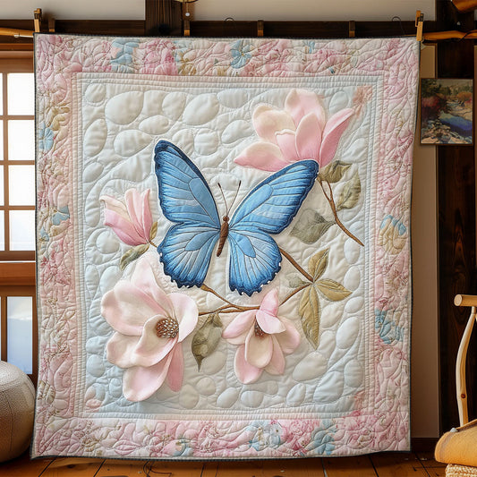 Butterfly And Magnolia WY2003065CL Quilt