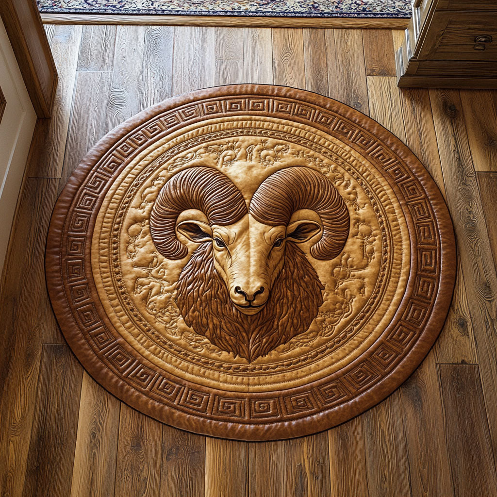 Elegance Ram CP1507055CL Quilted Round Mat