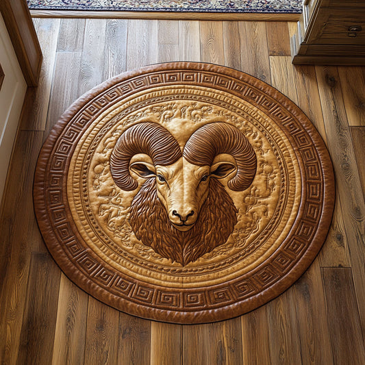 Elegance Ram CP1507055CL Quilted Round Mat