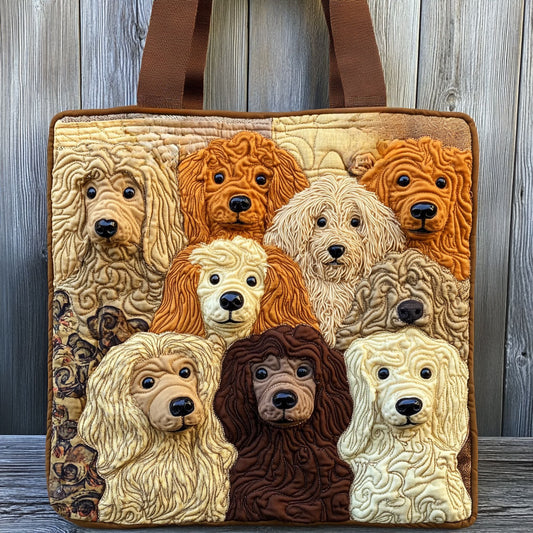 Dog Warm Hug WN1511038CL Quilted Tote Bag