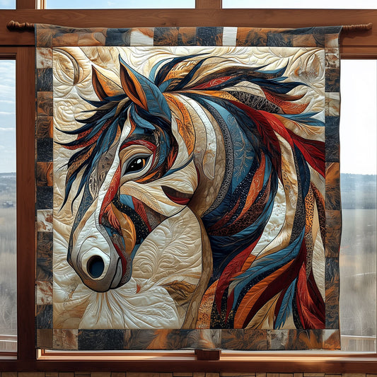 Brocade Native American Horse XK0410010CL Quilt