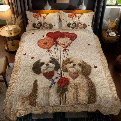 Valentine's Shih Tzu WN2412056CL Duvet Cover Set