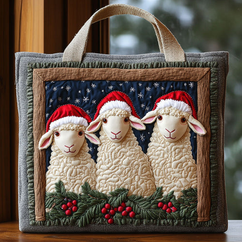 Snow Sheep Friend CW1711061CL Quilted Tote Bag