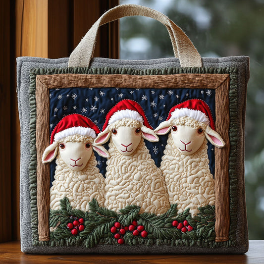 Snow Sheep Friend CW1711061CL Quilted Tote Bag