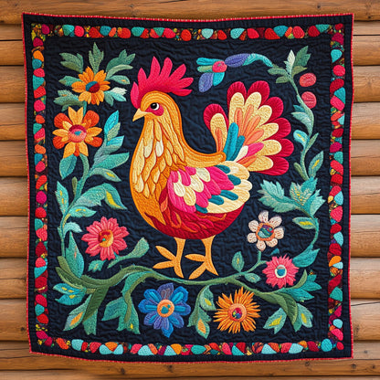 Meadow Chicken CP1411041CL Quilt