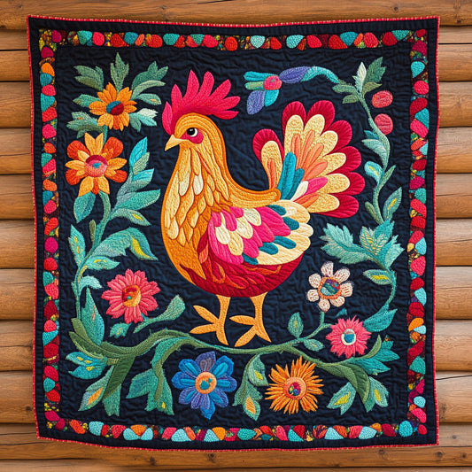 Meadow Chicken CP1411041CL Quilt