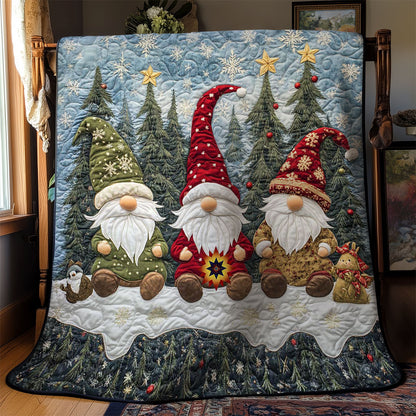 Christmas Gnome Trio WN0512060CL Quilt