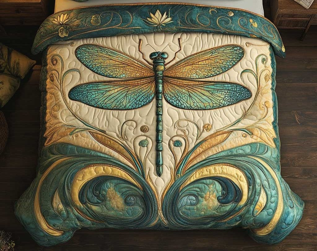 God Dragonfly WP2202001CL Quilt