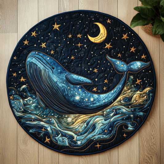Dreamy Whale CW1606015CL Quilted Round Mat