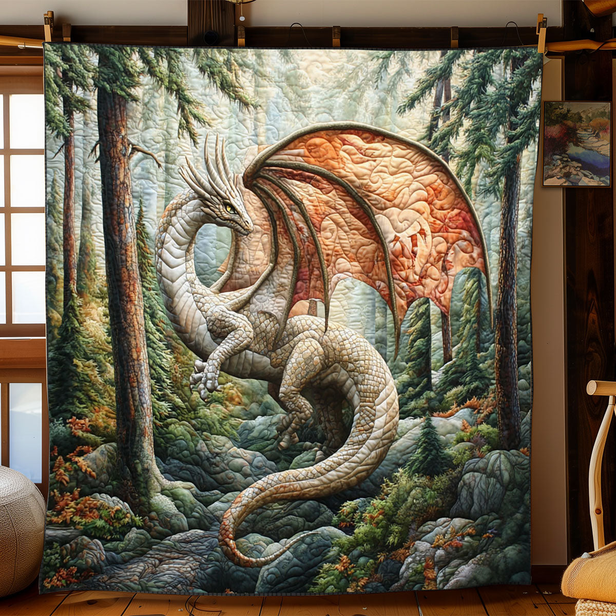 Dragon In The Forest WJ2503002CL Quilt