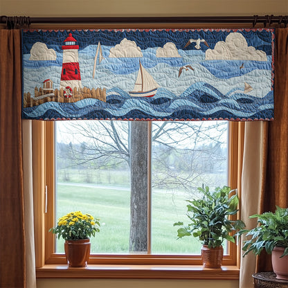 Lighthouse Light WN0307085CL Quilted Valance