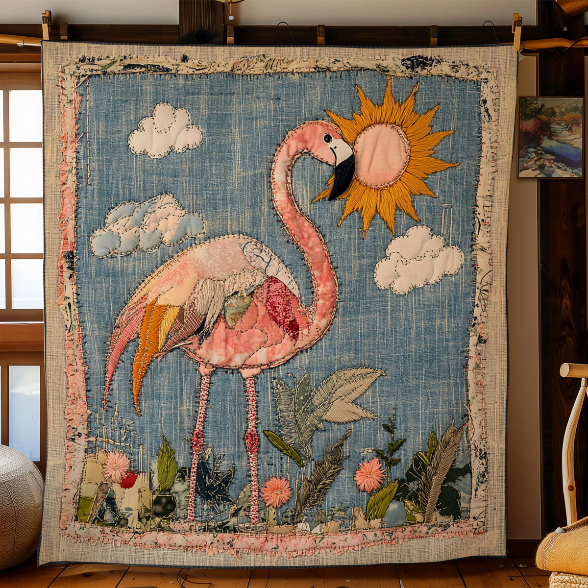 Flamingo Love WN0707057CL Quilt